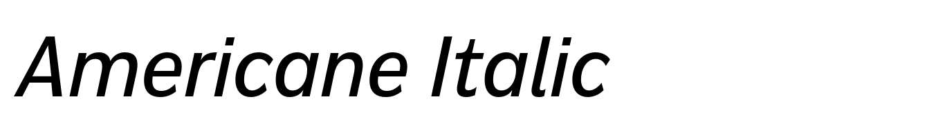 Americane Italic